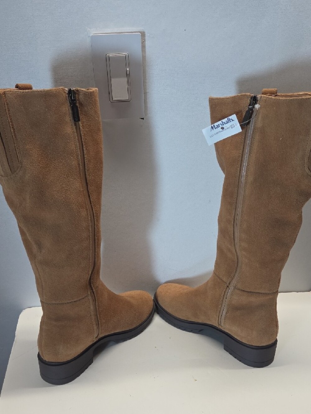 Blondo Knee Suede Boots - Tan Waterproof Size 7.5 - Picture 6 of 9